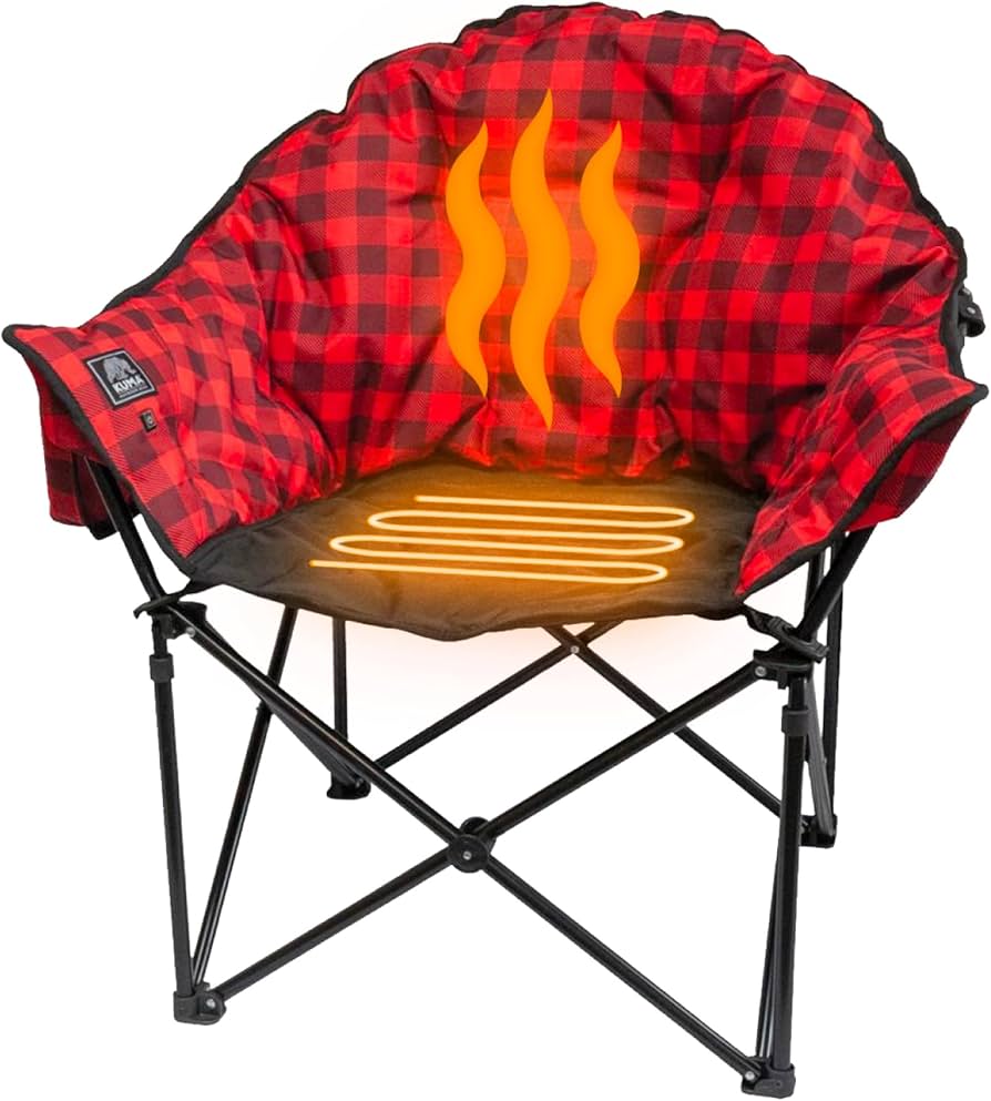Kuma Outdoor Gear Lazy Bear Heated Chair – Red Plaid
